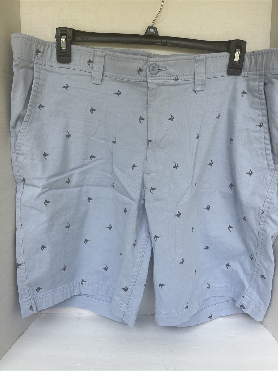 ST JOHNS BAY Men's SHORTS COMFORT STRETCH With Sharks Preppy Fun