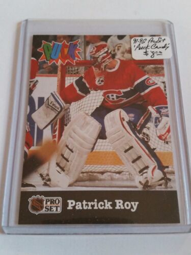 1991-92 Pro Set Puck Candy #14 Patrick Roy: Montreal Canadiens  - Foto 1 di 1