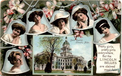 State Capitol, Lincoln, Nebr, Raphael Tuck & Sons, F. M. Downs Co Postcard