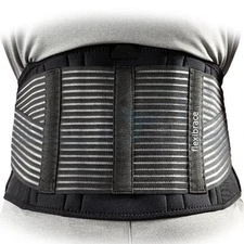 Back Support Brace Belt Lumbar Lower Waist Double Adjust by Flexibrace