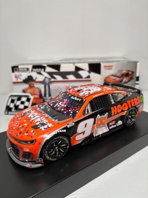 NASCAR 2024 CHASE ELLIOTT #9 TEXAS RACE WIN HOOTERS 1/24 CAR
