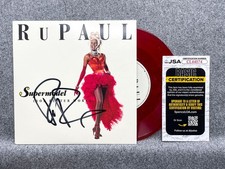 RuPaul Charles Signed SUPERMODEL (YOU BETTER WORK) 7" Red Vinyl Single JSA COA A