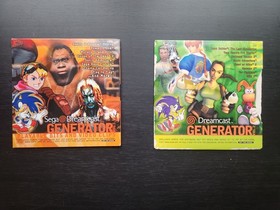 Sega Dreamcast Generator Vol. 1  & Vol 2  Demo Disc Bundle Lot Complete