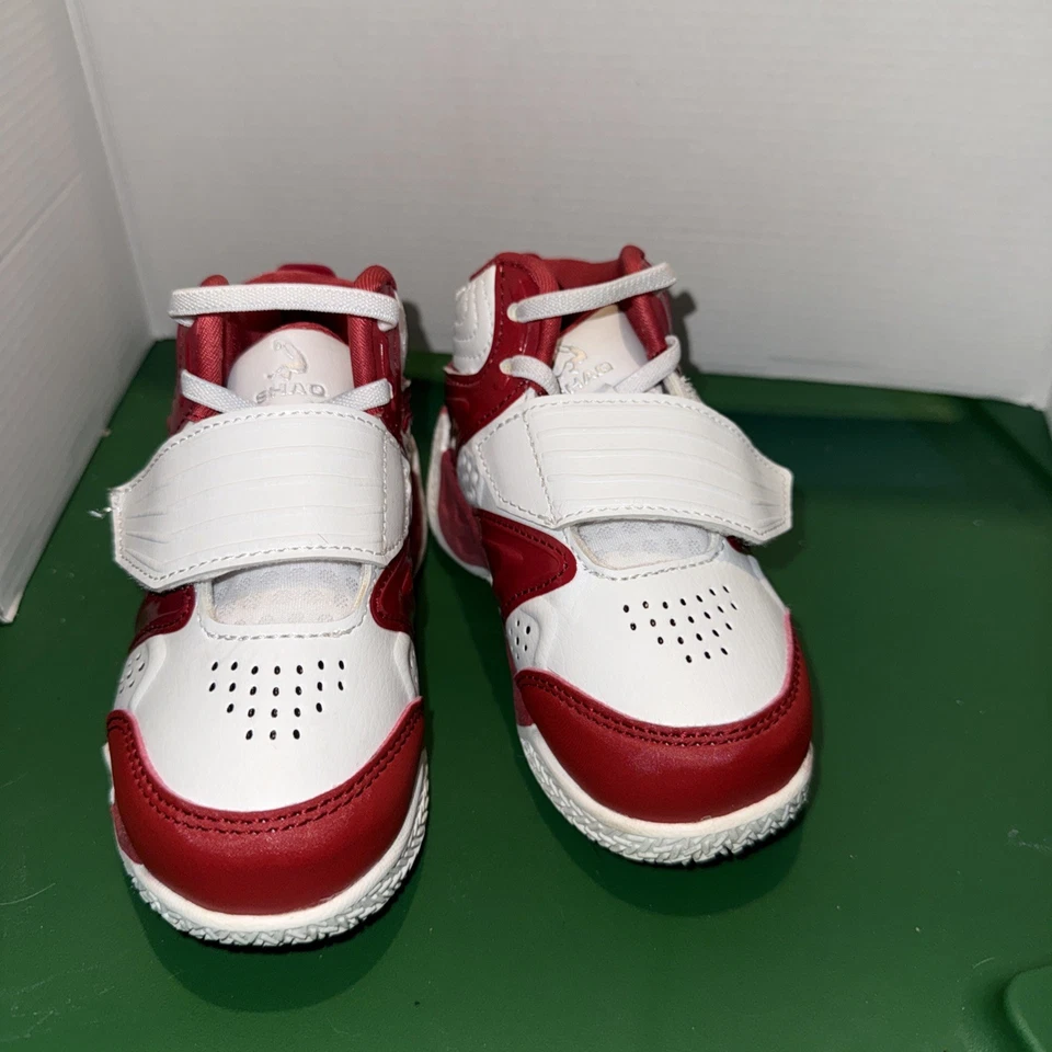 学步儿童 Shaq “Devastator” 篮球鞋 - 8 码 - 红色/白色 — 第 4/4 张图片