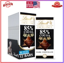 EXCELLENCE 85% Cocoa Dark Chocolate Bar, Dark Chocolate Candy, 3.5 Oz. (12 Pack)
