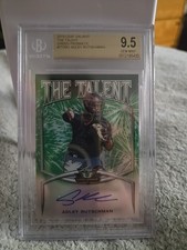 2019 Leaf Valiant Adley Rutschman The Talent Green Auto /99 Graded 9.5