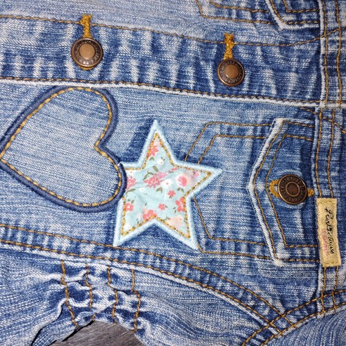 Giacca di jeans Levi Strauss 12 mesi patchwork - 3 - Foto 9 di 17