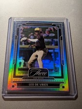2025 Panini Three and Two Leo De Vries /15 Athletics Padres