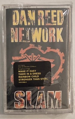 Dan Reed Network Slam Cassette 1989 PolyGram Sealed Old Stock Hype Sticker 