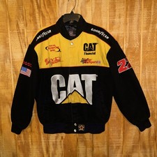 Ward Burton #22 NASCAR CAT Jacket Medium Embroidered Goodyear Winston Cup