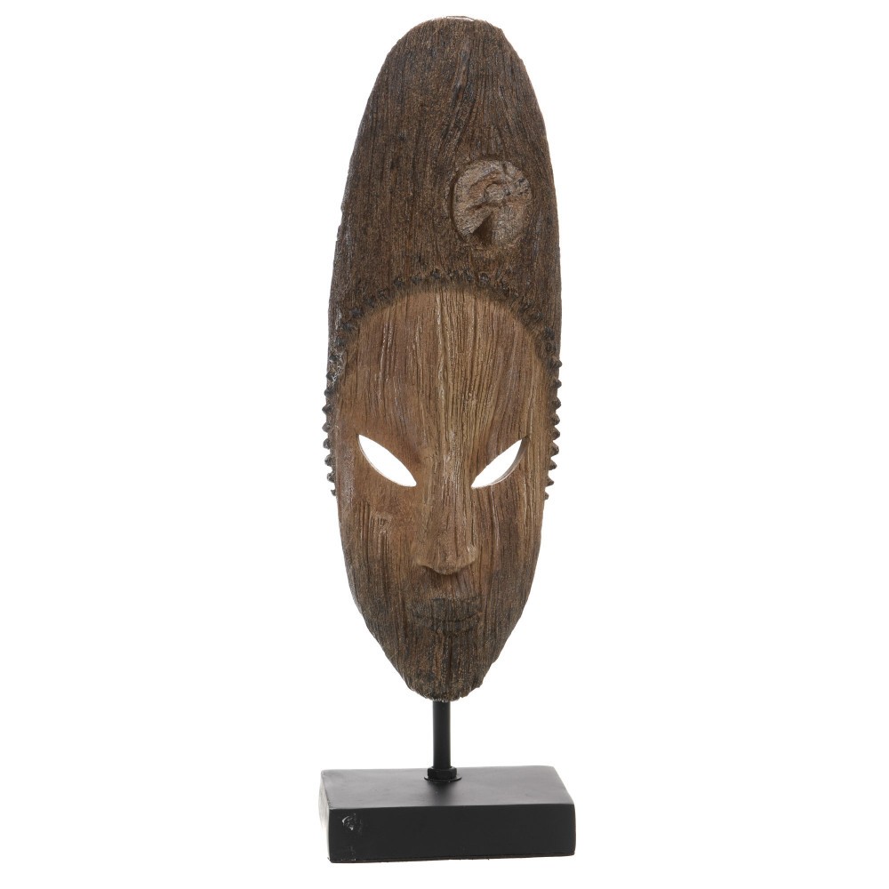 Masque Africain rond pour créer une ambiance salon ethnique chic et chaleureuse