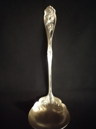 William Rogers 11” Ladle With Ornate Carnations Dated January 14, 1908 (2D3) - Picture 3 of 6