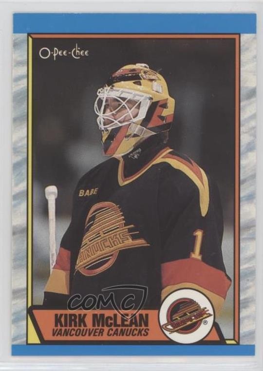 1989-90 O-Pee-Chee Tembec Test Kirk McLean #61 Rookie RC 0ll