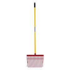 Horse Manure Fork Garden Tool 18 Angled Tine Plastic Pitchfork Muck Rake for Hay