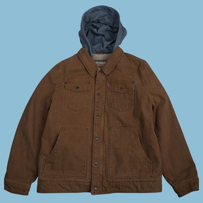 Vintage Levi's Strauss & Co Sherpa Workwear Jacke - L