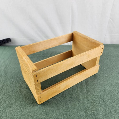 #ad Vintage 21 CD Capacity DVD Wood Crate Napa Valley Box Company 10quot;x 6quot;x 5.5quot; $20.25