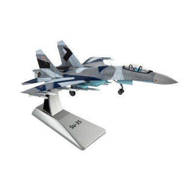1:100 SU35 Flugzeugmodell mit Standflugzeug Miniaturmodell Sammlerstücke