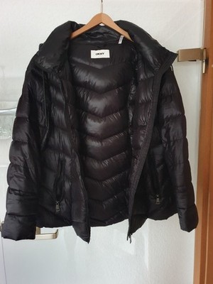 DKNY Damen Daunen Jacke Schwarz Gr.XL