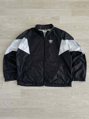 90s Vintage Adidas Nylon Boxy Windbreaker Light Track Jacket Retro