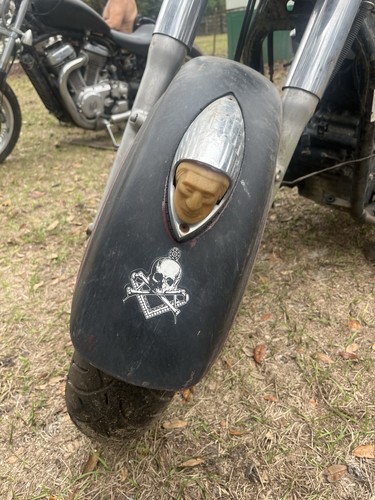 99 Kawasaki Vulcan Drifter VN1500J Indian Fender Ornament Figure Head Mount 