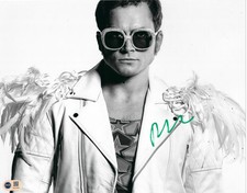 TARON EGERTON SIGNED ROCKETMAN ELTON JOHN 14x11 PHOTO (ACG CERT AG17054)