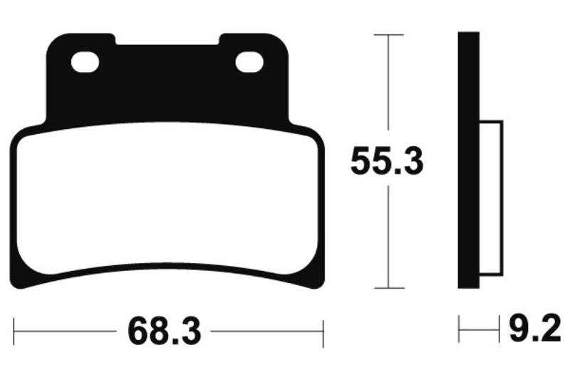 Plaquettes de frein TECHNIUM MTR344 en métal fritté pour moto