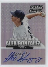 2013 Panini Prizm Perennial Draft Picks Silver Chi Gonzalez Alex #24 Auto n1u