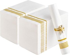 200 Pack Paper Napkins Guest Towels Disposable Premium Quality 3-ply Dinner