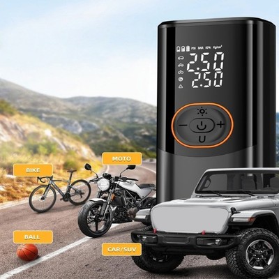 Intelligent Air Compressor For Vehicles Automatic Pressure Detection Built In