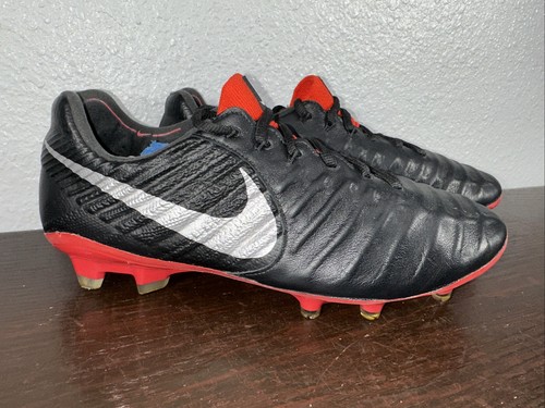 Nike Tiempo Legend 7 Elite FG 'Black Red Silver' Men's Size 7/Women's 8.5 Italy - Picture 3 of 11