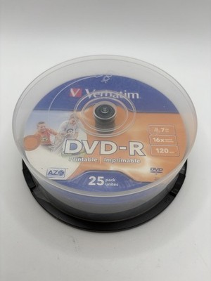 Verbatim DVD-R 16X Matte Silver 4.7 GB Spindle, DVD Blanks, just under 20 pieces