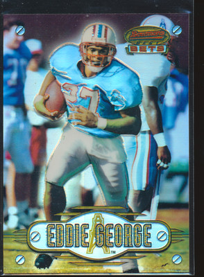 1996 Bowmans Best Bets Eddie George Refractor #BB4 Rookie RC B192