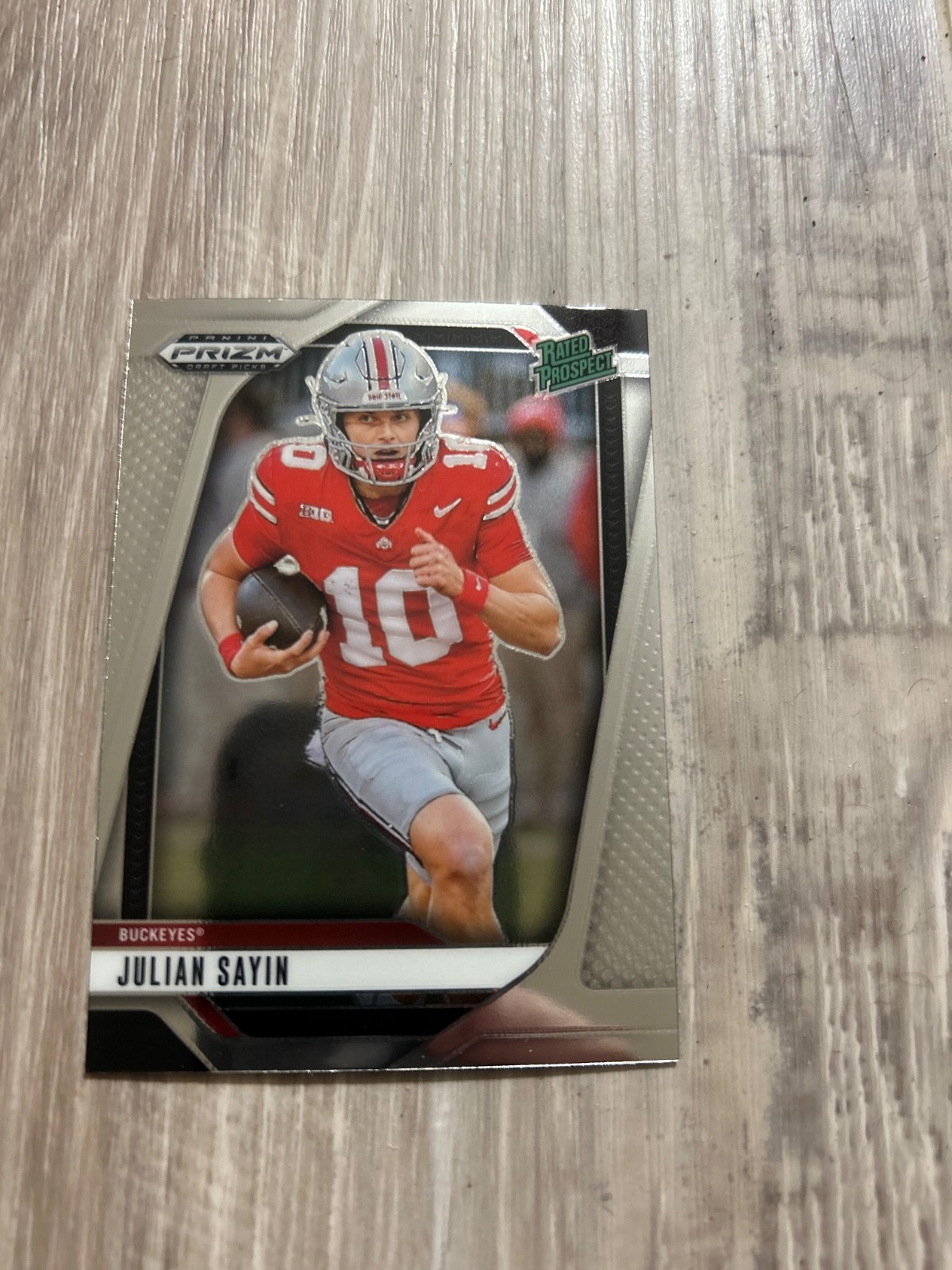 2025 Panini Prizm Draft Picks Julian Sayin Rated Prospect Base OSU