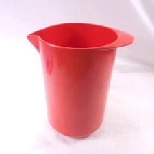 Vintage ROSTI Denmark 1 Liter Orange Pitcher Melamine Danish Modern