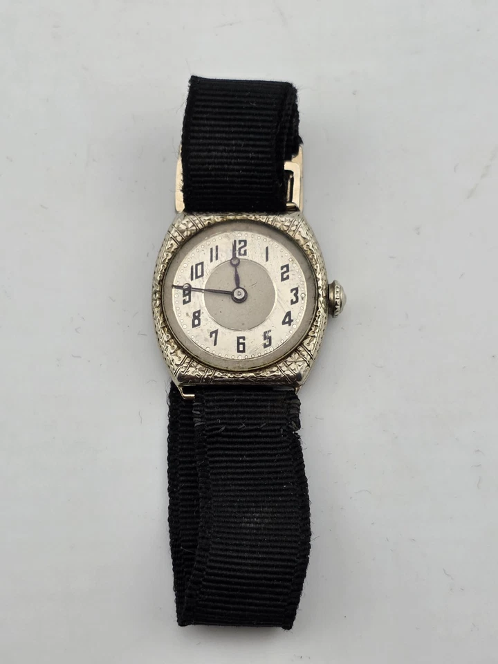 Raro Reloj Antiguo C 1915 E. Blancpain Manual Suizo 15j. Estuche grabado.  Funcionando Foto 3 de 4