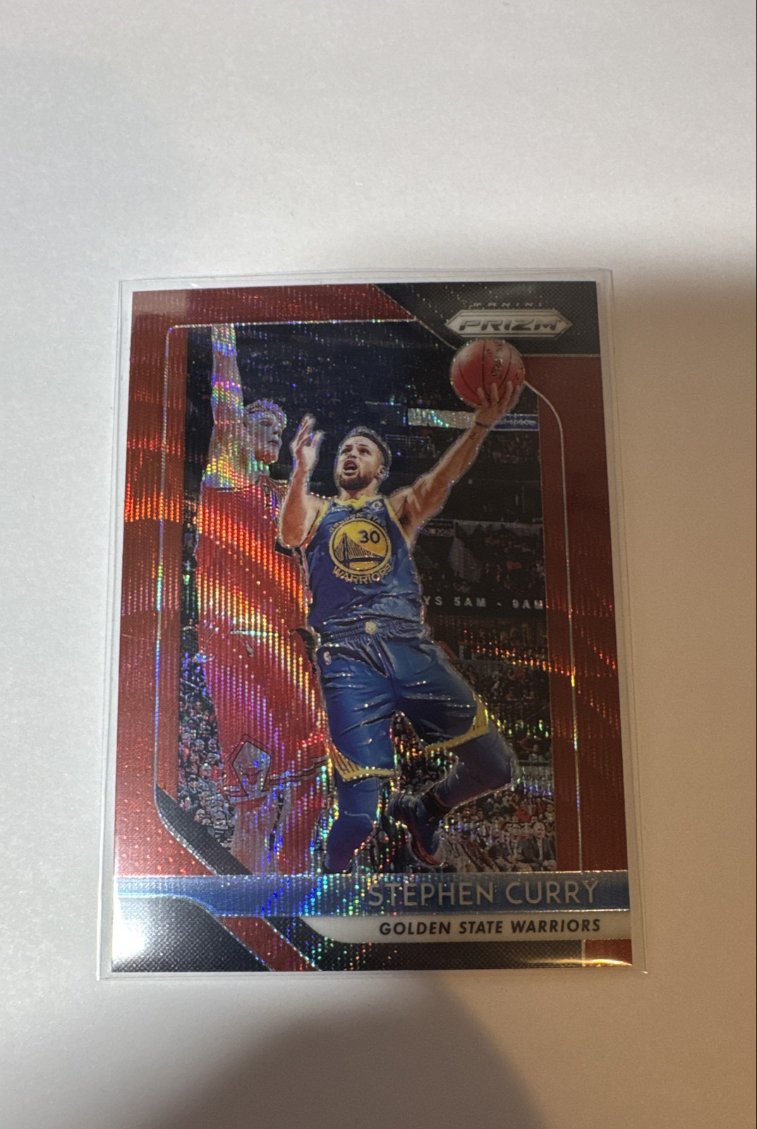 2018-19 Panini Prizm - Stephen Curry #222 Ruby Wave Prizm