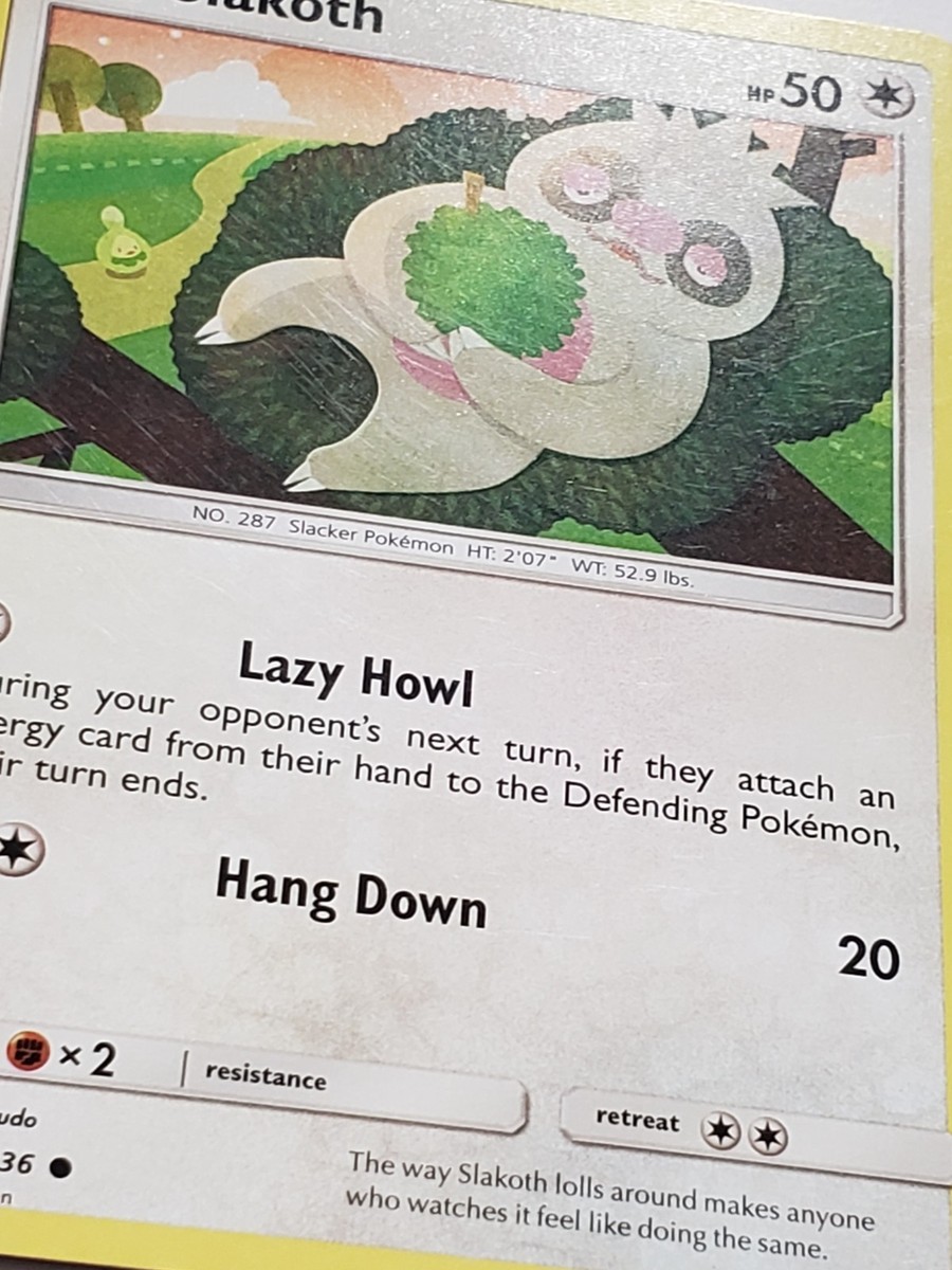 Slakoth 167/236 LP / VLP - Unified Minds Sun Moon Pokemon Card