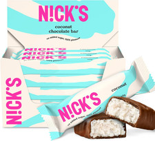 NICKS Keto Bar Coconut Cocco e Cioccolato Senza Zucchero Gluten Free 15x40g 🥥🍫