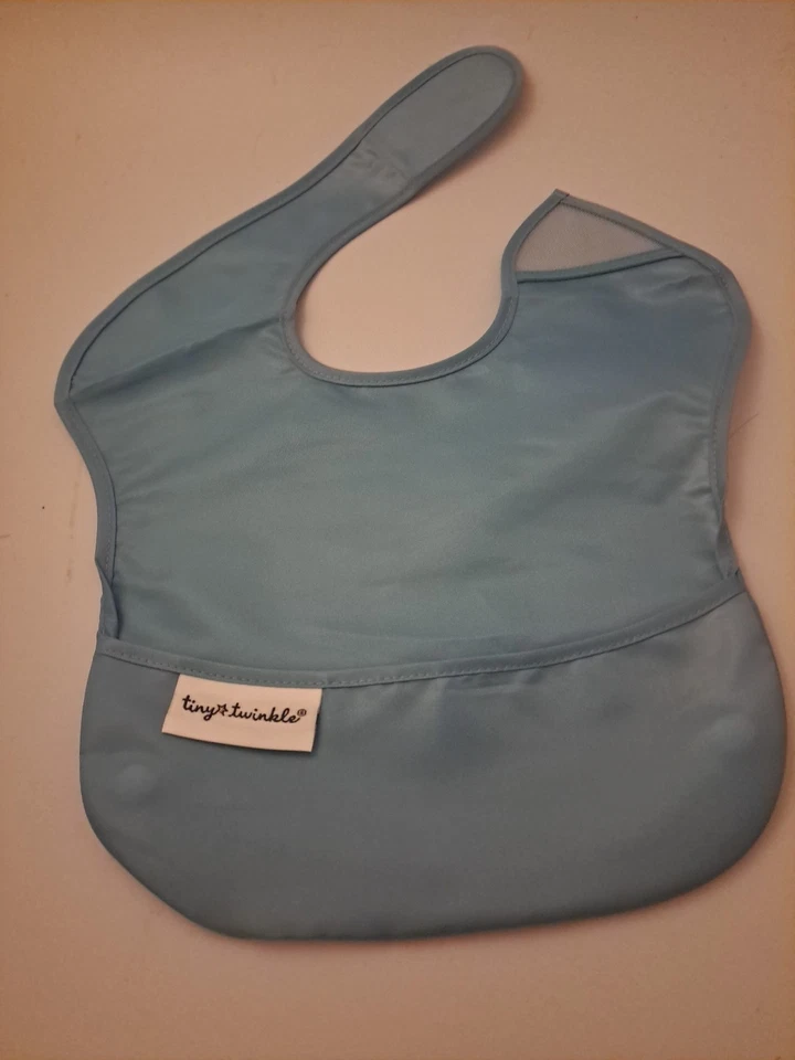 Paquete de 5 pequeños baberos de alimentación centelleantes colores surtidos a prueba de agua a prueba de desorden unisex Foto 4 de 4