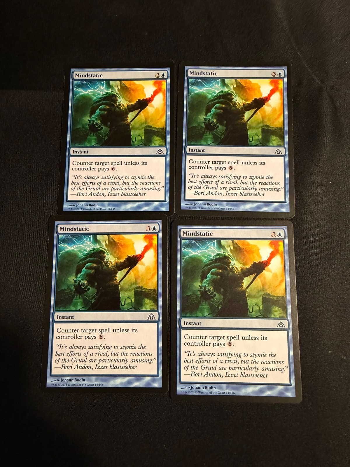 x4 Mindstatic [Dragon's Maze] 4x Magic MTG Cards LP