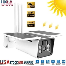 New Home Security Camera Outdoor Solar Battery Powered Wireless Wi-Fi Pan Tilt