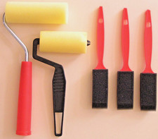 5 Pc Foam Paint Brush and Roller Set QUANTITY DISCOUNTS 99f