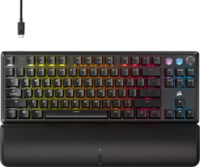 CORSAIR - K70 PRO TKL Wired Magnetic Hall Effect Programmable Gaming Keyboard...