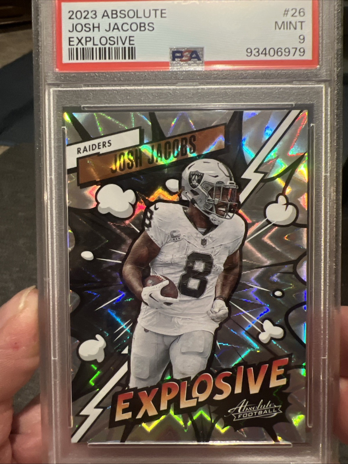 2023 Panini Absolute - Explosive Josh Jacobs #26