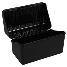 Index Card Box Portable Office Cards Container Desktop Business Holder