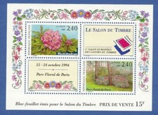 Vincennes Botanical Garden, Block France 1993, BM Ausst. Salon Du Timbre