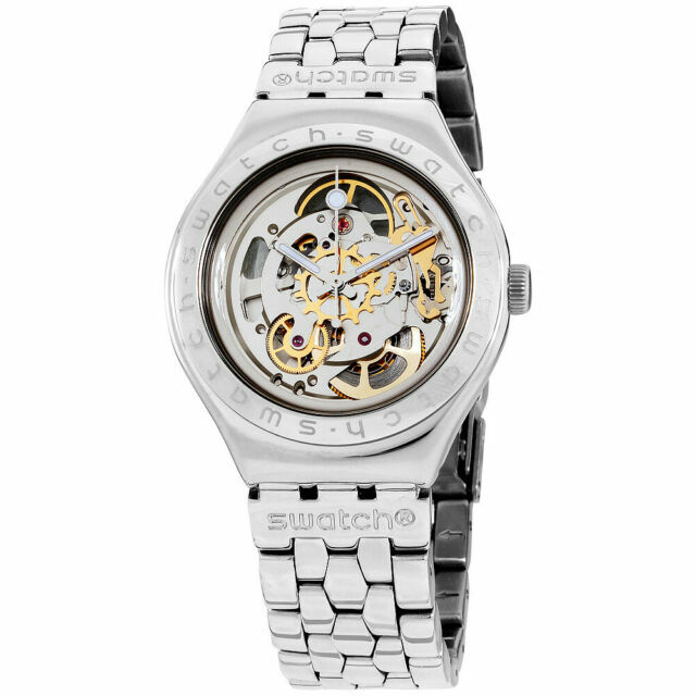 swatch skeleton automatic watch