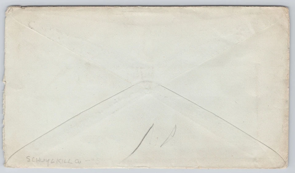 Becker Flooring & Lumber Girardville PA Advertising Postal Cover 1884 B2-94 - Image 2 of 2