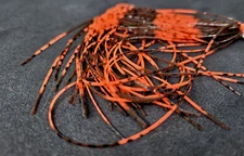 RUBBER SILICONE LEGS - Fly Tying Materials - ORANGE/ BROWN - Sili Legs - NEW!