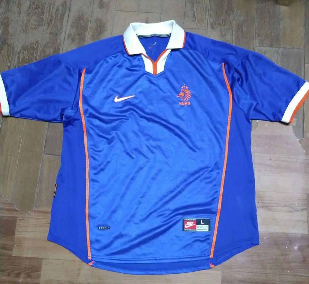 1998 NIKE Netherlands National Team Ｌ Vintage Netherlands 1998 World Cup Size L Nike Soccer Jersey